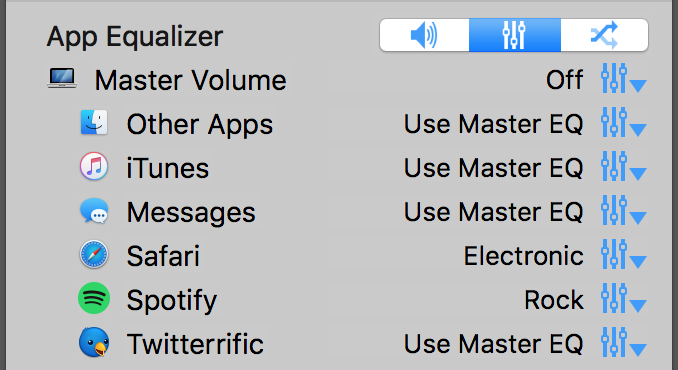 mac control volume for each application